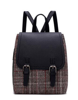 Hadrat black  backpack purse